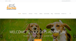 Desktop Screenshot of dogdaysadventure.co.uk